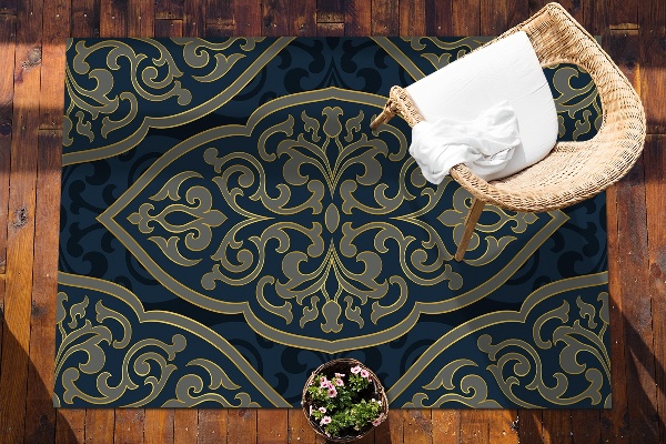 Moderní podlahová krytina na terase Orientální ornament