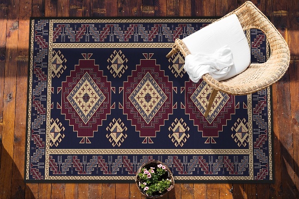 Krásný venkovní koberec Geometrická abstrakce