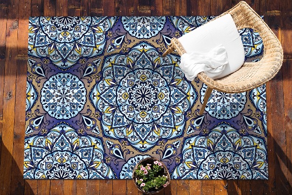 Terasový koberec s potiskem Mandala