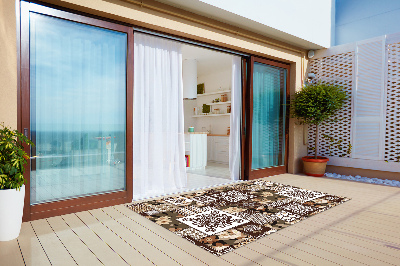 Moderní koberec na balkon Indický styl