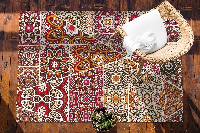 Venkovní zahradní koberec Etnické patchwork