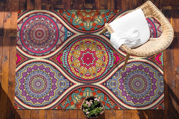 Terasový koberec Barevné mandala