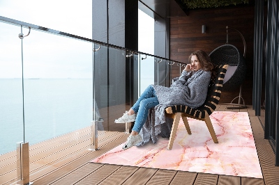 Moderní koberec na balkon Růžový mramor