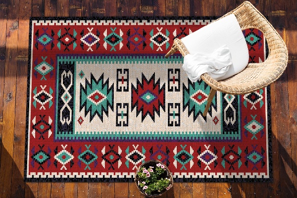 Moderní koberec na terasu Etnické vzory jednoduché