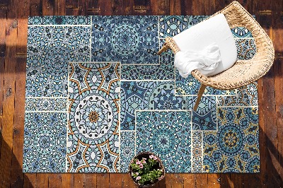 Zahradní koberec krásný vzor Mandala patchwork