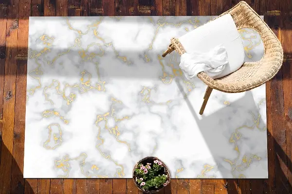 Venkovní zahradní koberec Marble gold river