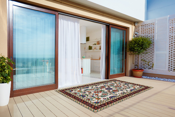 Koberec na balkon Květinářství mozaika