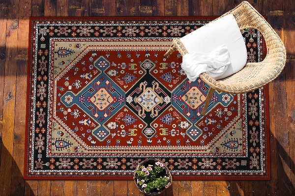 Moderní venkovní koberec Perská textury