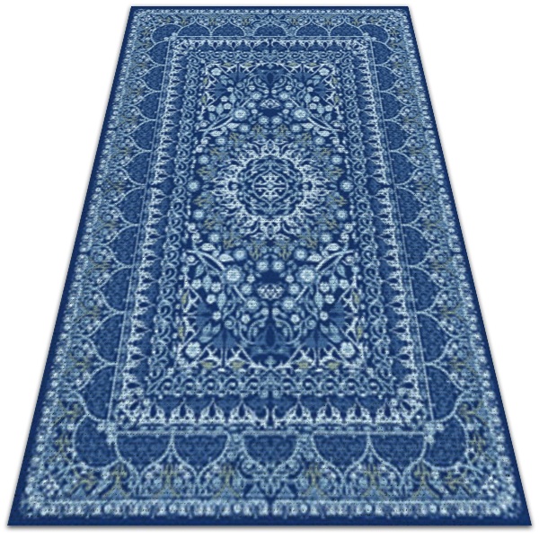Krásný venkovní koberec Modrý v antickém stylu