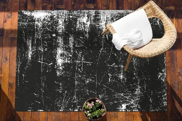 Krásný venkovní koberec Black poškrábaný beton