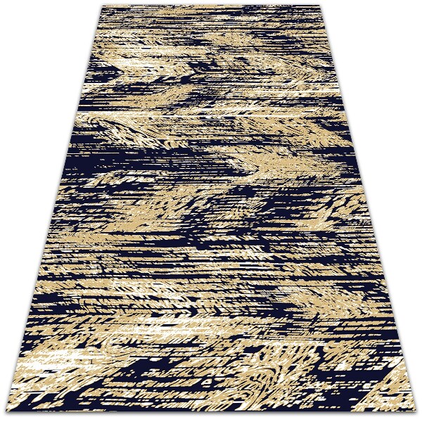 Terasový koberec Žluté pruhy retro