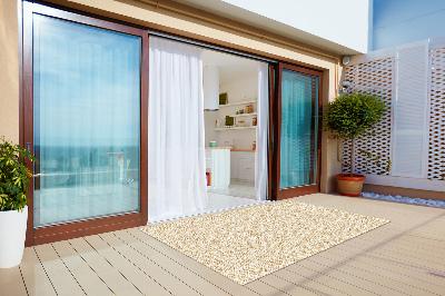 Moderní koberec na balkon tkaný vzor