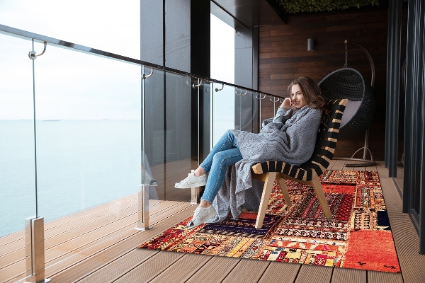 Koberec na balkon Patchwork abstrakce
