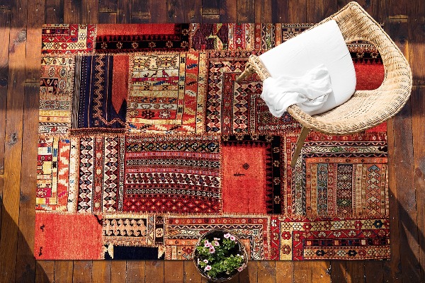 Koberec na balkon Patchwork abstrakce