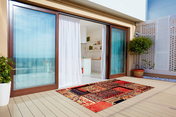Koberec na balkon Patchwork abstrakce