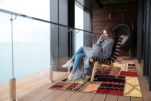 Zahradní koberec Abstraktní patchwork