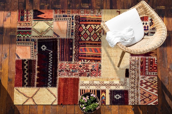 Zahradní koberec Abstraktní patchwork