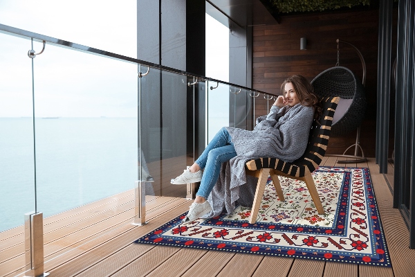 Moderní koberec na balkon Perské vzory