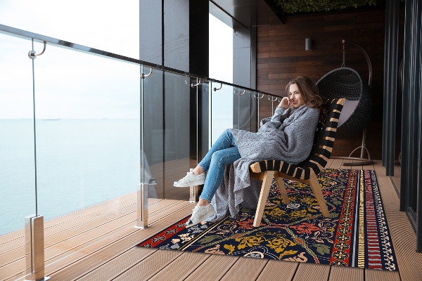Venkovní zahradní koberec Floral boho
