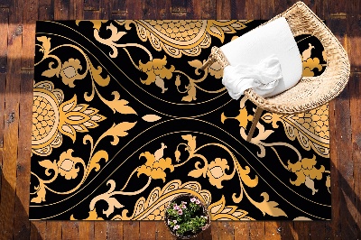 Moderní venkovní koberec Gold damašek