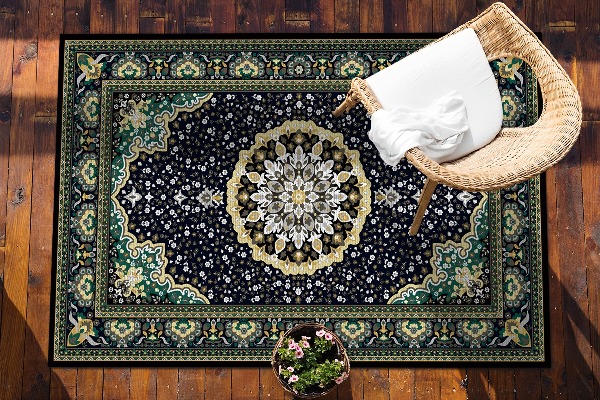 Moderní koberec na balkon Gold mandala
