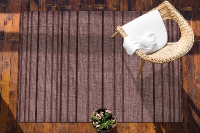 Venkovní koberec na terasu Hnědé pruhy