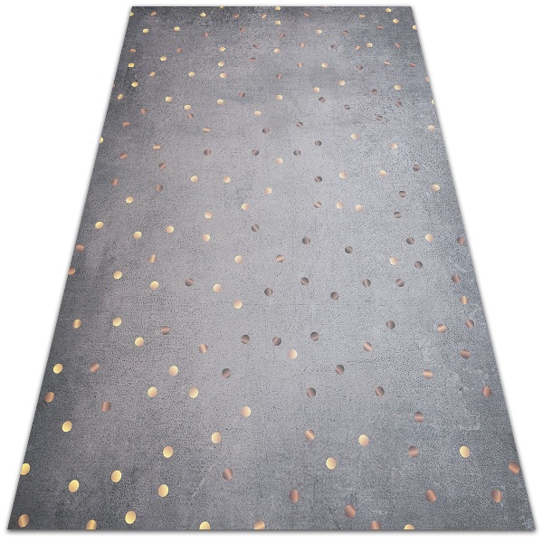 Venkovní koberec na terasu Zlaté tečky