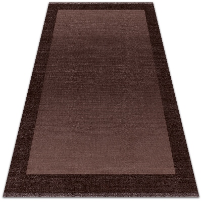 Venkovní koberec na terasu Hnědá rám
