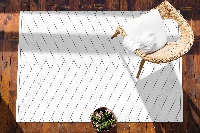 Venkovní zahradní koberec Bílé tabule