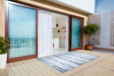 Moderní koberec na balkon Stříbrné desky