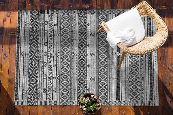 Venkovní zahradní koberec Geometrické diamanty