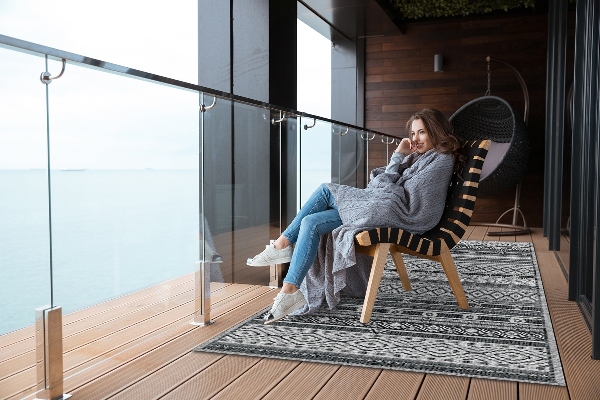 Moderní koberec na balkon Textury