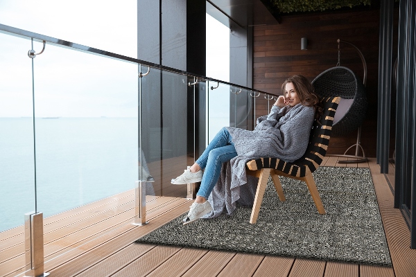 Moderní venkovní koberec Malá textura