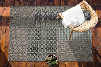 Venkovní koberec na terasu Aztec style