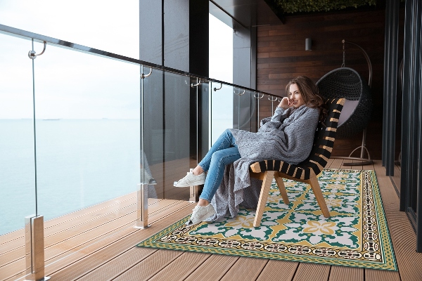 Venkovní zahradní koberec Boho styl