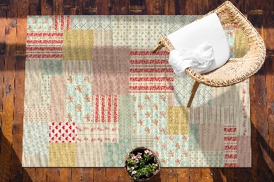 Venkovní zahradní koberec Barevné patchwork