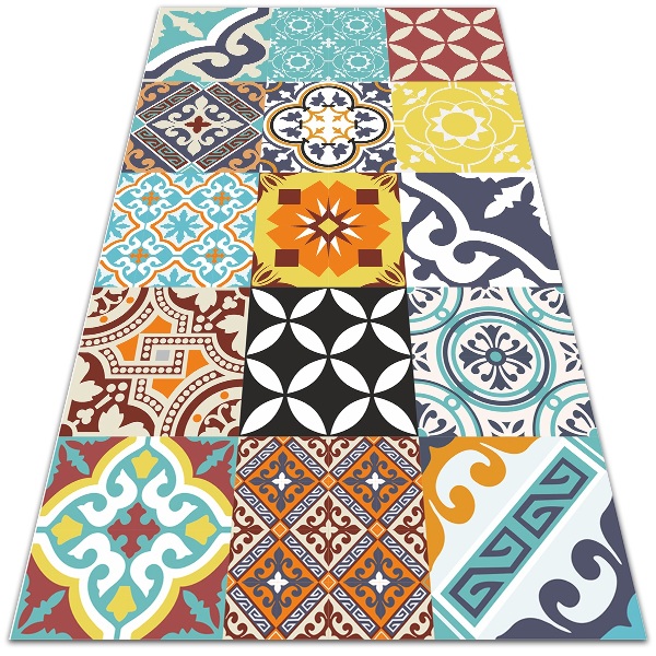 Moderní koberec na terasu Mix barevné vzory