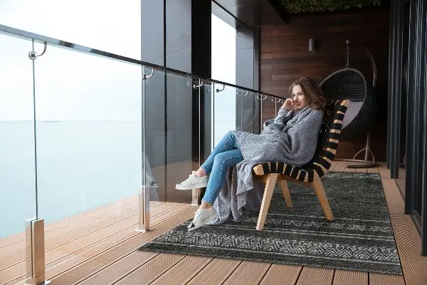 Moderní venkovní koberec Africký vzor