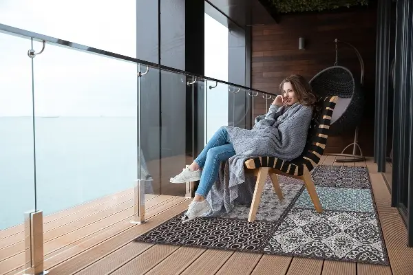 Zahradní koberec krásný vzor Kombinace vzorců