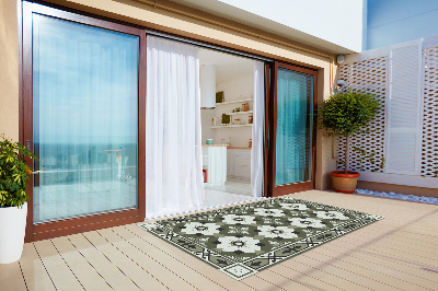 Krásný venkovní koberec Kachlová geometrický vzor
