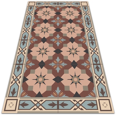Venkovní zahradní koberec geometrické dlaždice