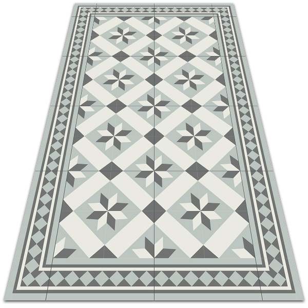 Moderní koberec na terasu Osmicípá hvězda