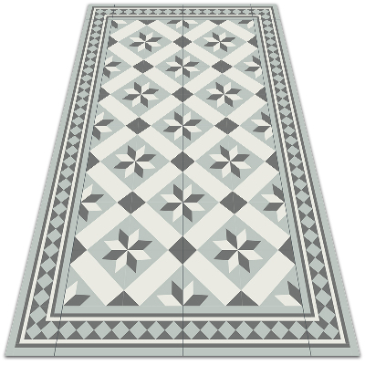 Moderní koberec na terasu Osmicípá hvězda