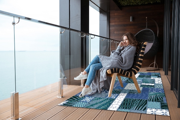 Koberec na balkon Tropické patchwork