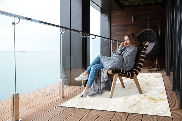 Moderní venkovní koberec Textura mramoru