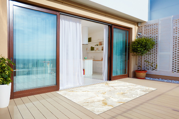 Moderní venkovní koberec Textura mramoru