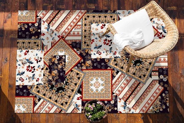 Koberec na balkon Chaotické patchwork
