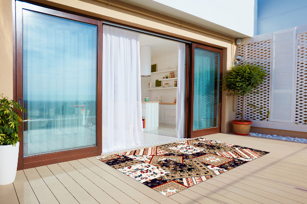 Koberec na balkon Chaotické patchwork