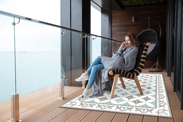 Koberec na balkon Portugalské dlaždice