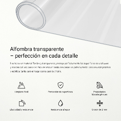 Průhledná podložka na stůl